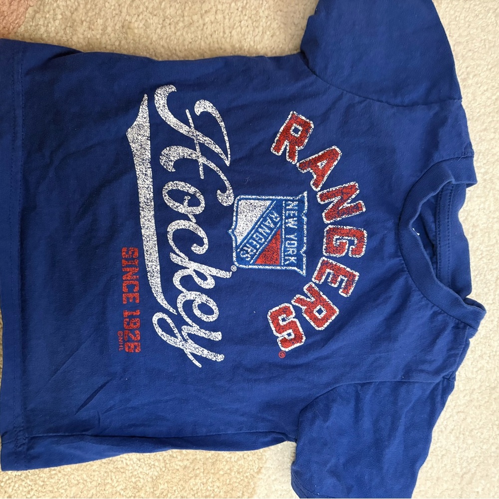 NHL Rangers Kids Blue Graphic Tee